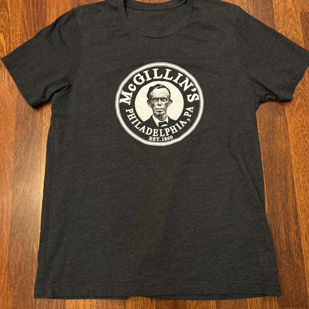 McGillin’s Philadelphia Historic Bar Retro Graphic Tshirt Fits Like A Medium